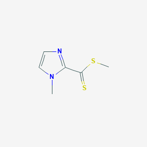 molecular formula C6H8N2S2 B14309106 Methyl 1-methyl-1H-imidazole-2-carbodithioate CAS No. 114260-14-9