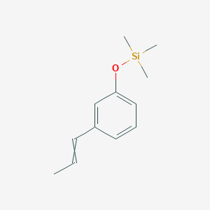molecular formula C12H18OSi B14309142 Trimethyl[3-(prop-1-en-1-yl)phenoxy]silane CAS No. 111351-14-5