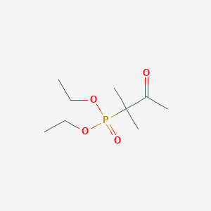 molecular formula C9H19O4P B14309145 Diethyl (2-methyl-3-oxobutan-2-yl)phosphonate CAS No. 118458-92-7