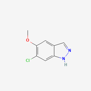 molecular formula C8H7ClN2O B1430915 6-Chloro-5-methoxy-1H-indazole CAS No. 13096-98-5