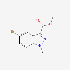 molecular formula C10H9BrN2O2 B1430916 methyl 5-bromo-1-methyl-1H-indazole-3-carboxylate CAS No. 1363381-41-2