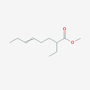 molecular formula C11H20O2 B14309174 Methyl 2-ethyloct-5-enoate CAS No. 114577-16-1