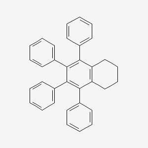 molecular formula C34H28 B14309217 Naphthalene, 1,2,3,4-tetrahydro-5,6,7,8-tetraphenyl- CAS No. 114474-44-1