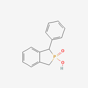 molecular formula C14H13O2P B14309303 2-Hydroxy-1-phenyl-2,3-dihydro-1H-2lambda~5~-isophosphindol-2-one CAS No. 116381-71-6