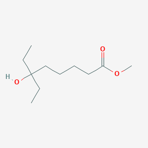 molecular formula C11H22O3 B14309304 Methyl 6-ethyl-6-hydroxyoctanoate CAS No. 117771-54-7
