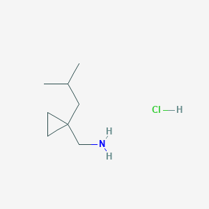 [1-(2-Methylpropyl)cyclopropyl]methanamine hydrochloride