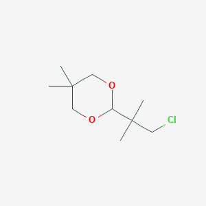 2-(1-Chloro-2-methylpropan-2-yl)-5,5-dimethyl-1,3-dioxane