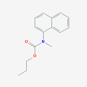 molecular formula C15H17NO2 B14309380 Propyl methyl(naphthalen-1-yl)carbamate CAS No. 114090-34-5