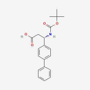 (S)-3-Biphenyl-4-YL-3-tert-butoxycarbonylamino-propionic acid
