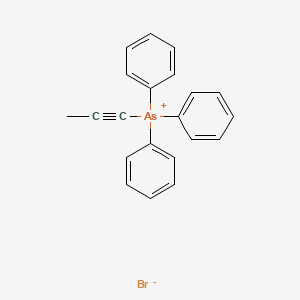 molecular formula C21H18AsBr B14309462 Triphenyl(prop-1-yn-1-yl)arsanium bromide CAS No. 112931-11-0