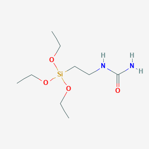 molecular formula C9H22N2O4Si B14309477 N-[2-(Triethoxysilyl)ethyl]urea CAS No. 114014-32-3