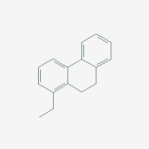 molecular formula C16H16 B14309505 1-Ethyl-9,10-dihydrophenanthrene CAS No. 113923-21-0