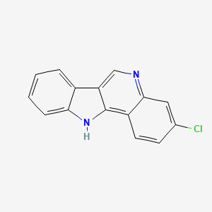 molecular formula C15H9ClN2 B14309508 3-Chloro-11H-indolo[3,2-C]quinoline CAS No. 116792-07-5