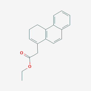 molecular formula C18H18O2 B14309516 Ethyl (3,4-dihydrophenanthren-1-yl)acetate CAS No. 112467-96-6