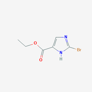 molecular formula C6H7BrN2O2 B1430953 Ethyl 2-bromo-1H-imidazole-5-carboxylate CAS No. 74478-93-6