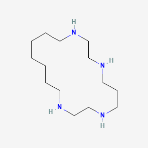 molecular formula C14H32N4 B14309543 1,4,8,11-Tetraazacyclooctadecane CAS No. 110005-78-2