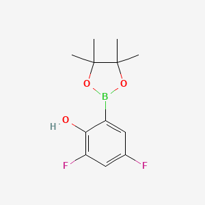 2,4-Difluoro-6-(4,4,5,5-tetramethyl-1,3,2-dioxaborolan-2-YL)phenol