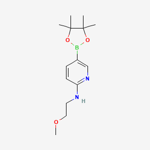 molecular formula C14H23BN2O3 B1430958 N-(2-Methoxyethyl)-5-(4,4,5,5-tetramethyl-1,3,2-dioxaborolan-2-YL)pyridin-2-amine CAS No. 1251949-08-2