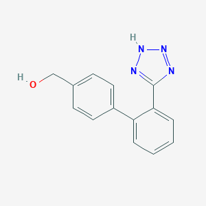 molecular formula C14H12N4O B143096 2'-[(1H-Tetrazol-5-yl)biphenyl-4-yl]methanol CAS No. 160514-13-6