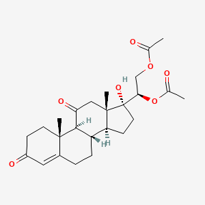 Pregn-4-en-3,11-dione, 20,21-bis(acetyloxy)-17-hydroxy-, (20R)-