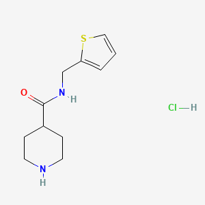 molecular formula C11H17ClN2OS B1430962 N-(2-thienylmethyl)piperidine-4-carboxamide hydrochloride CAS No. 1426290-52-9
