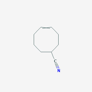 molecular formula C9H13N B14309629 cyclooct-4-ene-1-carbonitrile CAS No. 112654-91-8
