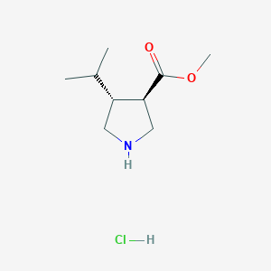trans (+/-) 4-Isopropylpyrrolidine-3-carboxylic acid methyl ester hcl