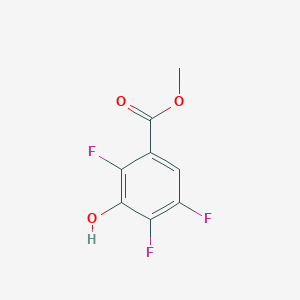 molecular formula C8H5F3O3 B143097 2,4,5-Trifluoro-3-hydroxybenzoic acid methyl ester CAS No. 137234-92-5