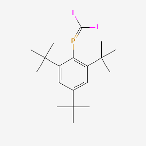molecular formula C19H29I2P B14309717 Phosphine, (diiodomethylene)[2,4,6-tris(1,1-dimethylethyl)phenyl]- CAS No. 118281-77-9