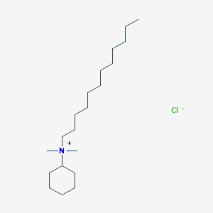 molecular formula C20H42ClN B14309734 N-Dodecyl-N,N-dimethylcyclohexanaminium chloride CAS No. 111562-12-0