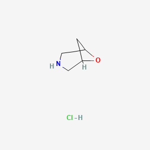molecular formula C5H10ClNO B1430975 6-Oxa-3-azabicyclo[3.1.1]heptane hydrochloride CAS No. 1414958-33-0