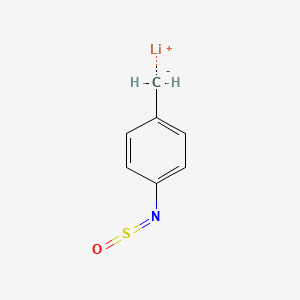 molecular formula C7H6LiNOS B14309782 Lithium {4-[(oxo-lambda~4~-sulfanylidene)amino]phenyl}methanide CAS No. 114562-77-5