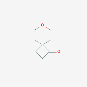 molecular formula C8H12O2 B1430979 7-Oxaspiro[3.5]nonan-1-one CAS No. 1473422-93-3