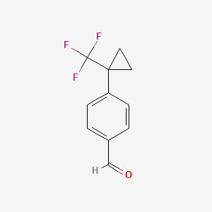 4-(1-(Trifluoromethyl)cyclopropyl)benzaldehyde