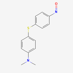 molecular formula C14H14N2OS B14309836 N,N-Dimethyl-4-[(4-nitrosophenyl)sulfanyl]aniline CAS No. 111930-17-7