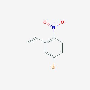 molecular formula C8H6BrNO2 B14309850 4-Bromo-2-ethenyl-1-nitrobenzene CAS No. 112768-01-1