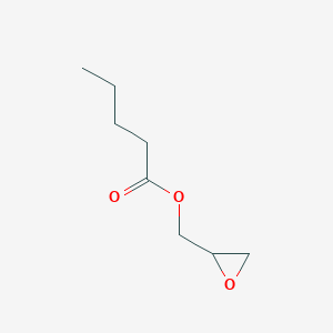 molecular formula C8H14O3 B14309853 (Oxiran-2-yl)methyl pentanoate CAS No. 110207-31-3
