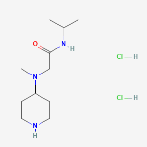 2-[methyl(piperidin-4-yl)amino]-N-(propan-2-yl)acetamide dihydrochloride