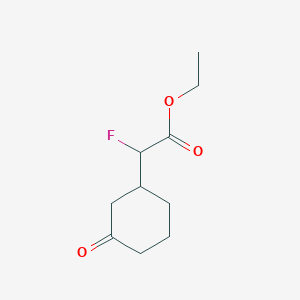 molecular formula C10H15FO3 B1430989 Ethyl 2-fluoro-2-(3-oxocyclohexyl)acetate CAS No. 1432681-68-9