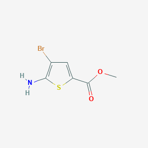 molecular formula C6H6BrNO2S B1430990 Methyl 5-amino-4-bromothiophene-2-carboxylate CAS No. 1379347-49-5