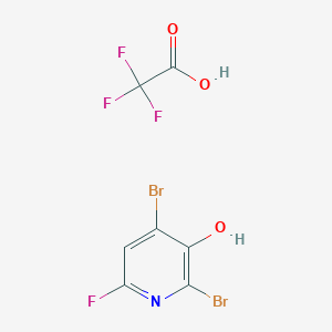 2,4-Dibromo-6-fluoropyridin-3-ol; trifluoroacetic acid