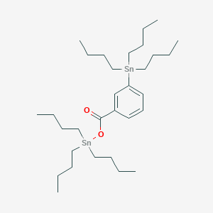 molecular formula C31H58O2Sn2 B14309958 Tributyl{[3-(tributylstannyl)benzoyl]oxy}stannane CAS No. 112725-21-0