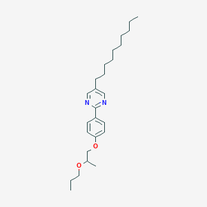 molecular formula C26H40N2O2 B14309971 5-Decyl-2-[4-(2-propoxypropoxy)phenyl]pyrimidine CAS No. 116229-45-9