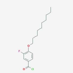 molecular formula C17H24ClFO2 B14309994 4-(Decyloxy)-3-fluorobenzoyl chloride CAS No. 112669-78-0