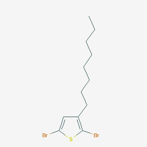 molecular formula C12H18Br2S B143100 2,5-Dibromo-3-octylthiophene CAS No. 149703-84-4