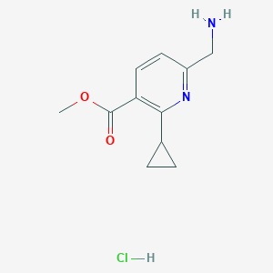 Methyl 6-(aminomethyl)-2-cyclopropylpyridine-3-carboxylate hydrochloride