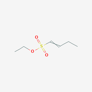 molecular formula C6H12O3S B14310041 Ethyl but-1-ene-1-sulfonate CAS No. 110680-05-2