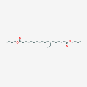 molecular formula C28H54O4 B14310047 Dibutyl 7-ethyloctadecanedioate CAS No. 112396-38-0