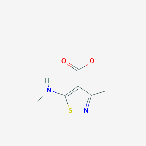 Methyl 3-methyl-5-(methylamino)-1,2-thiazole-4-carboxylate