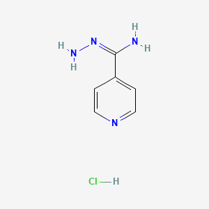 molecular formula C6H9ClN4 B14310057 N'-aminopyridine-4-carboximidamide;hydrochloride 